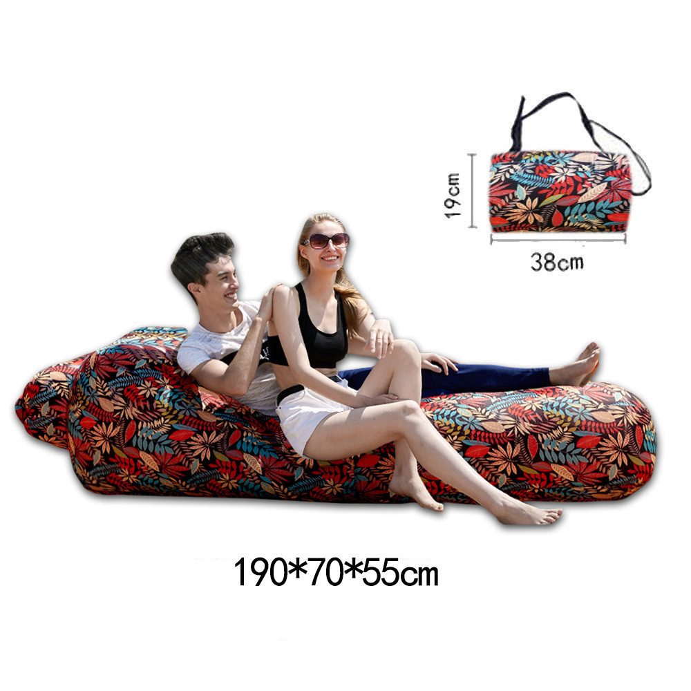 New Design Portable Lazy Air Sofa Beach Sleeping Bag High Quality Inflatable Couch Lounger For Camping