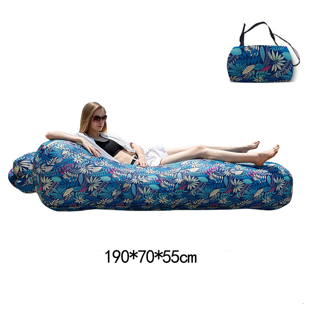 New Design Portable Lazy Air Sofa Beach Sleeping Bag High Quality Inflatable Couch Lounger For Camping