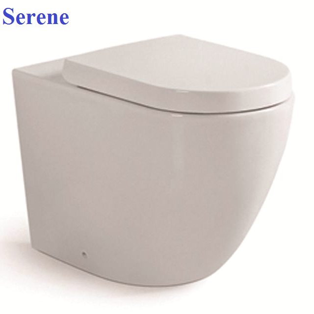 ceramic back to wall Angola type toilet , tankless floor mounted water closet wc