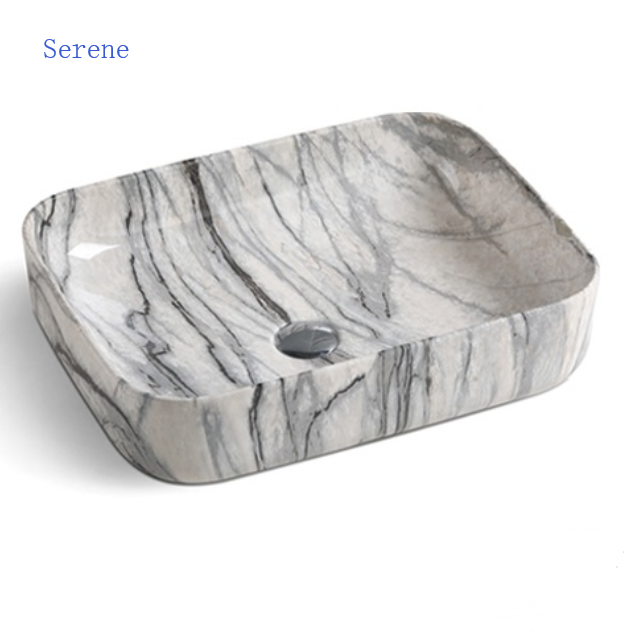 ceramic bathroom sinks lavatory square natural marble basin sink