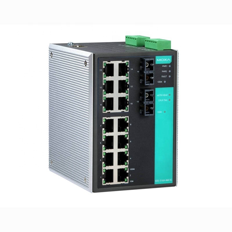 MOXA EDS-516A 508A Series EDS-516A-MM-SC EDS-508A-MM-SC 16-port 8-port managed Ethernet switch