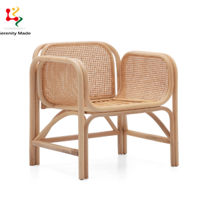 Outdoor furniture natural rattan cane armchair