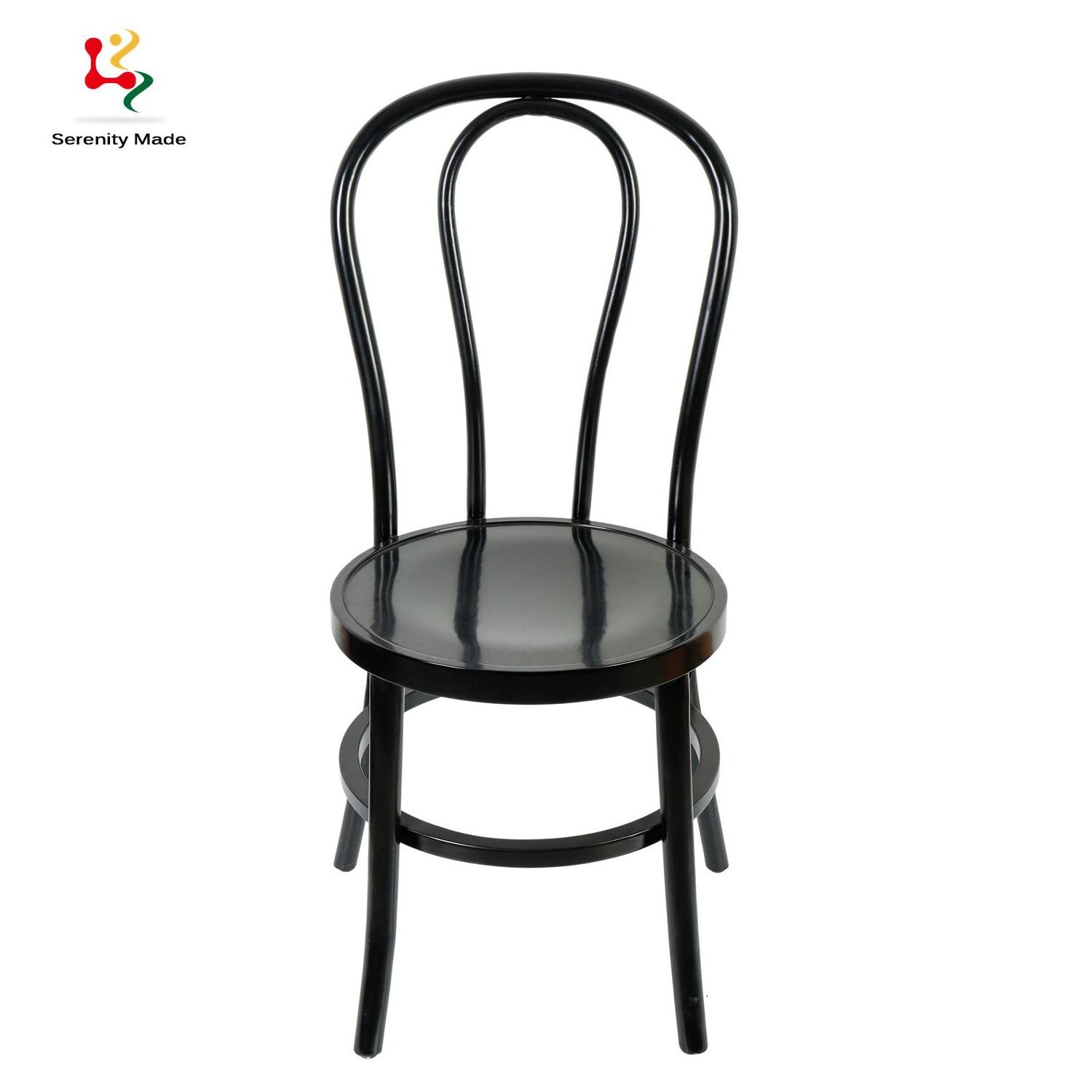 Wholesale Event Hire Furniture Wooden Black Wedding Banquet Stackable Bentwood Dining Chair