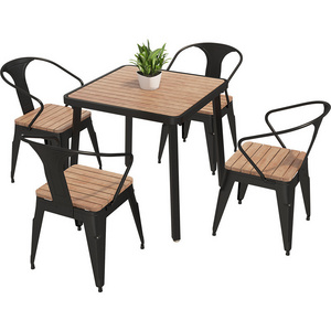 Luxury commercial grade Patio solid teak wood outdoor furniture garden table and chair set