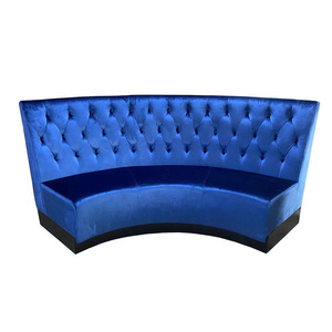 Commercial furniture night club bar sofa modern luxury fast food coffee shop booth seating restaurant sofa