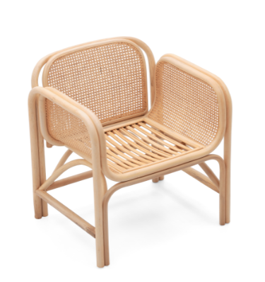 Outdoor furniture natural rattan cane armchair