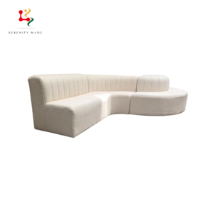 Luxury Lounge Sofa Oval S Shape Velvet Sofa for Home Hotel