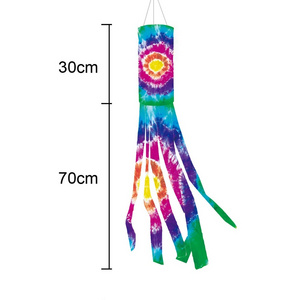 Fashion Colorful Tie-Dye Halloween Decoration Outdoors Good Quality Printed Logo Flag Banner Worship Flags