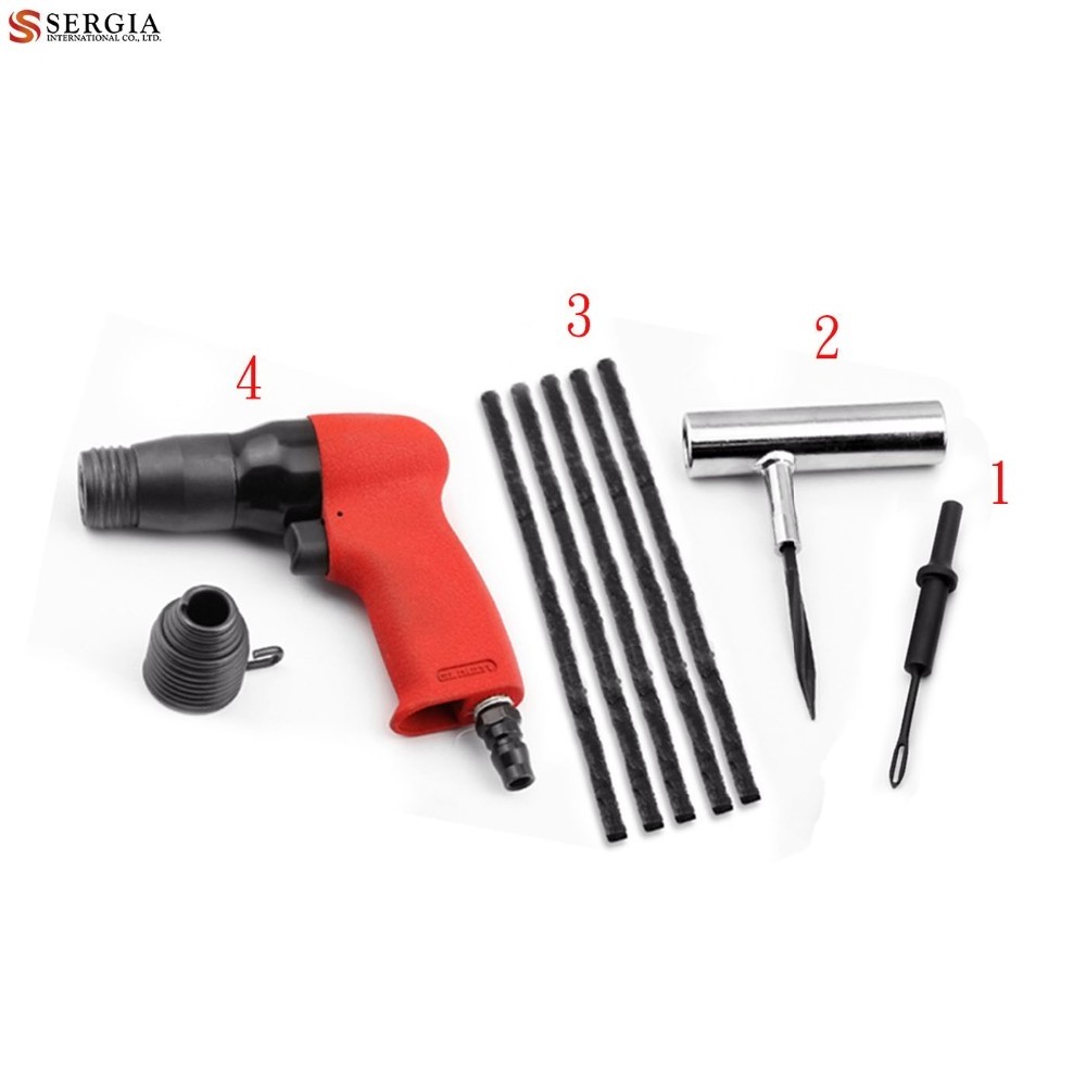 Taiwan Pneumatic Hammer Chisel Tire Repair String Motorcycle Flat Tire Repair Kit