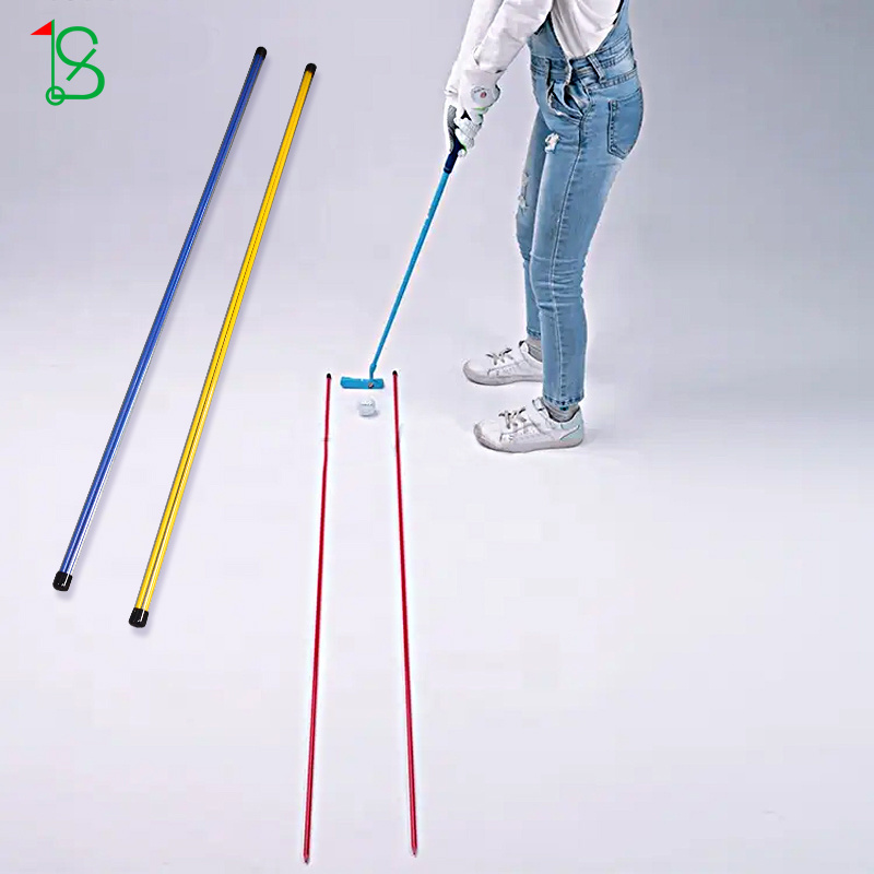 Multicolor Golf Putting Practice Rods Swing Plane Tour Training Aid Golf Alignment Sticks