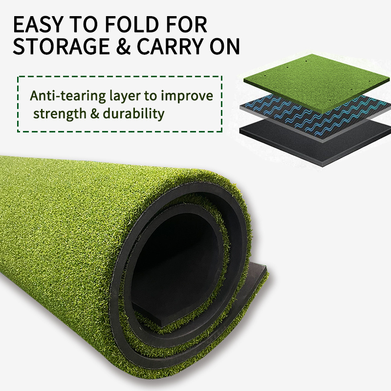 Hot selling Golf Hitting Training Matt Indoor Practice Swing Mat Durable Golf Chipping Mat for Backyard