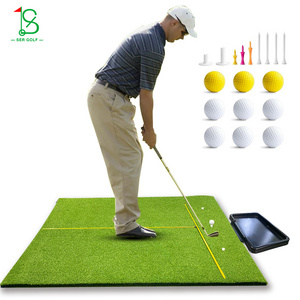 Hot selling Golf Hitting Training Matt Indoor Practice Swing Mat Durable Golf Chipping Mat for Backyard