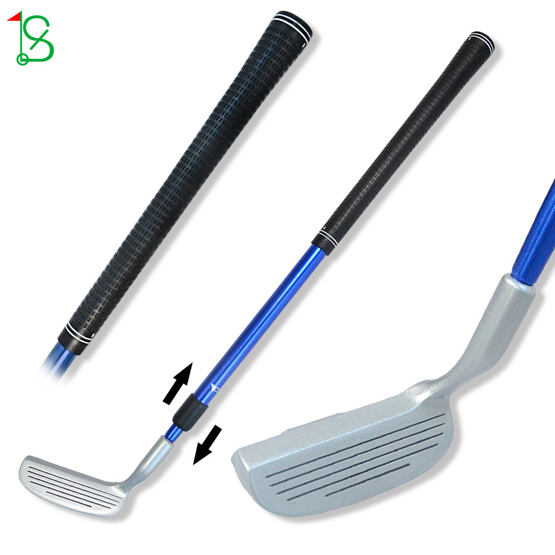 Metal Golf Practice Club Training Aids Rubber Non-slip Grip Adjustable Length Golf Putting Club