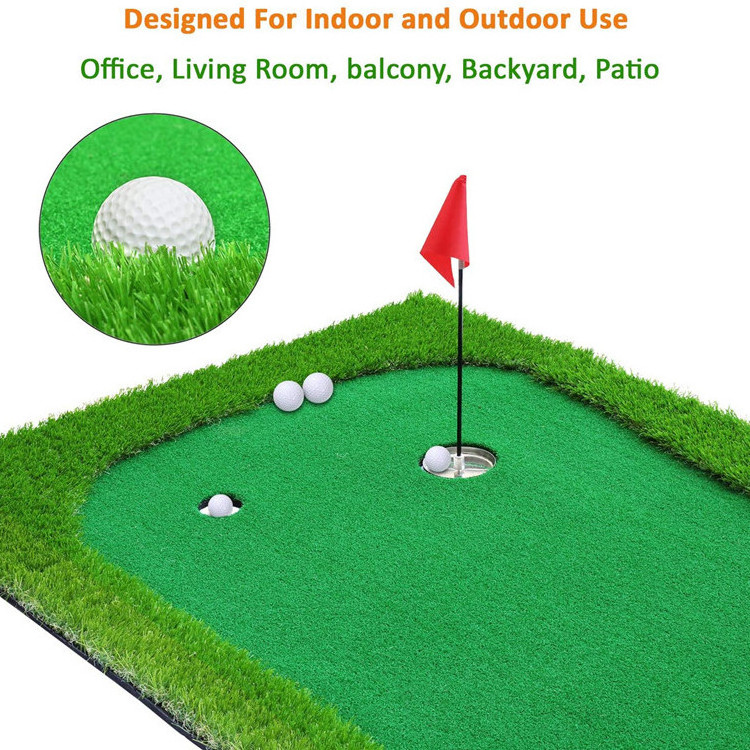 RTS 2.5FT*10FT Outdoor Indoor Portable Mini Golf Trainer Course  Putting Green Mat