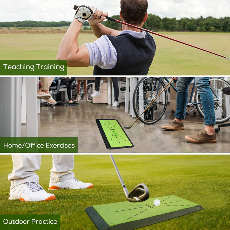 Factory Price Golf Hitting Mat Indoor Practice Golf Training Mat Custom Golf Swing Mat