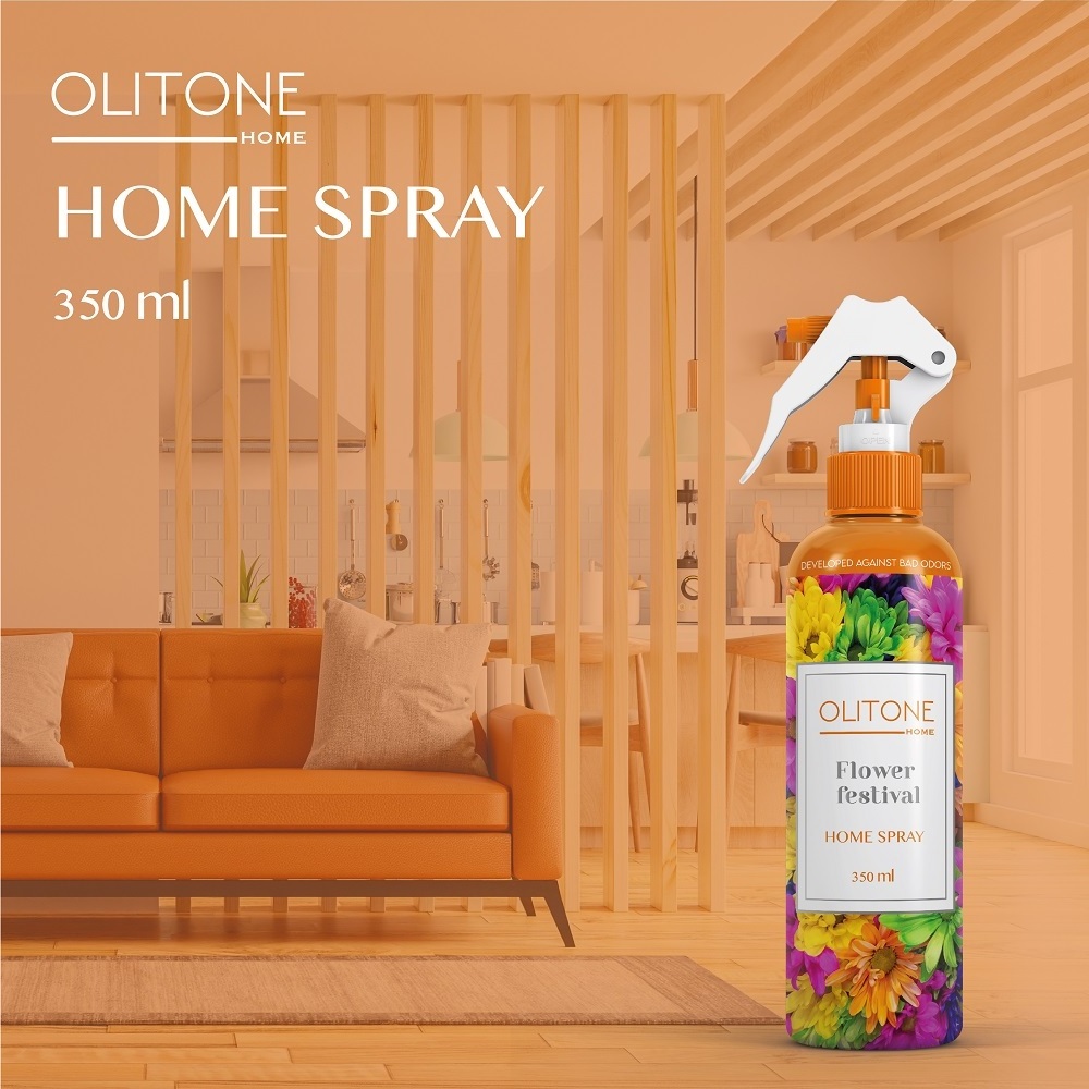 OLITONE Essential Oil Home Spray 350ml Air Freshener for Fabrics Home Office bathroom Spray Luxury Fragrance made in Turkey