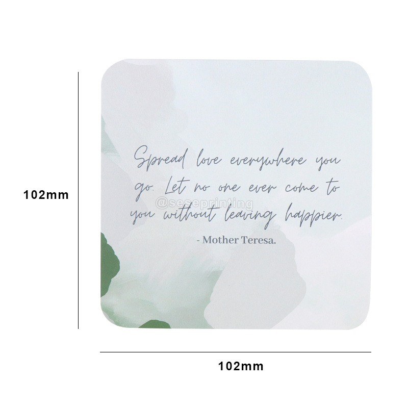 Custom Size Design Mental Health Card Positive Self Phrases Relaxation Affirmation Cards With Box