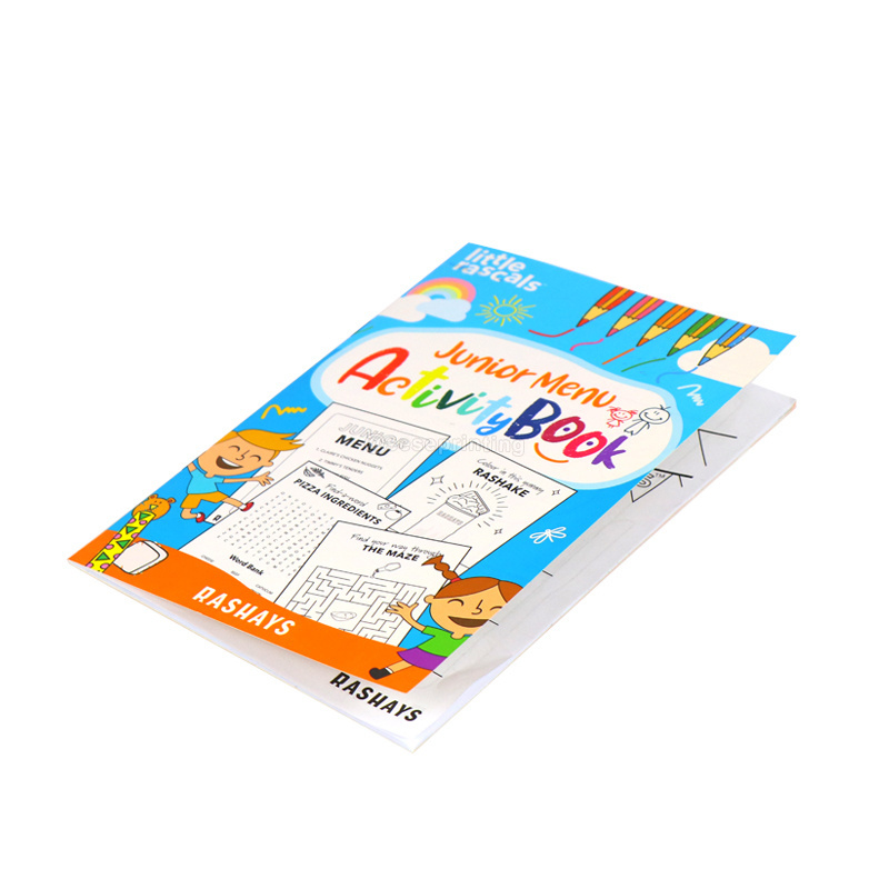 Book Printing Factory Customized Staple Bound Children'S Drawing Activity Sticker Books