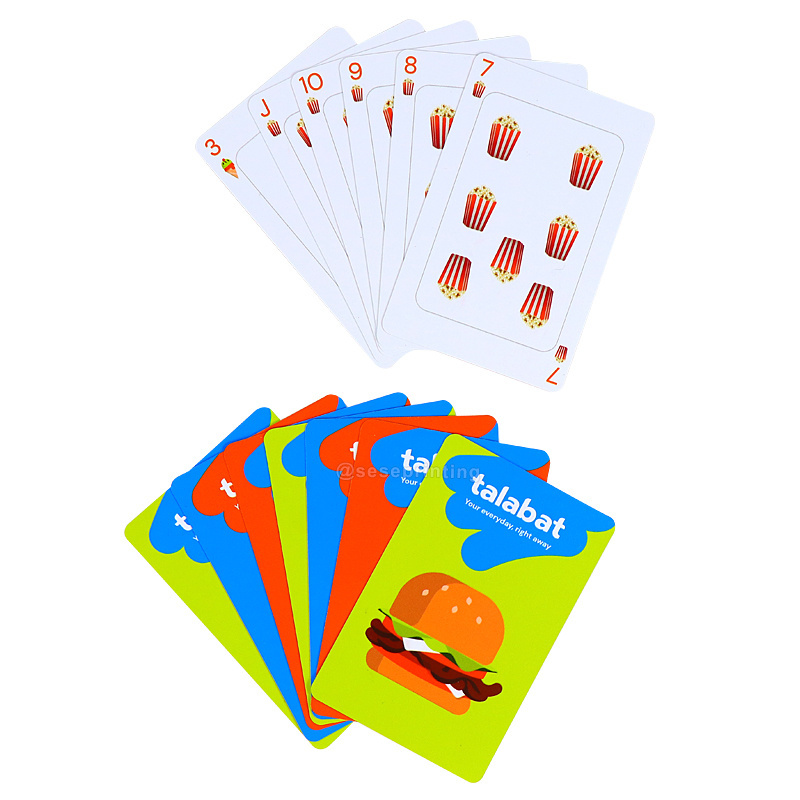 Custom Logo Card Game Printed Plastic PVC Waterproof Poker Deck Blank Sublimation Playing Cards With Drawer Box