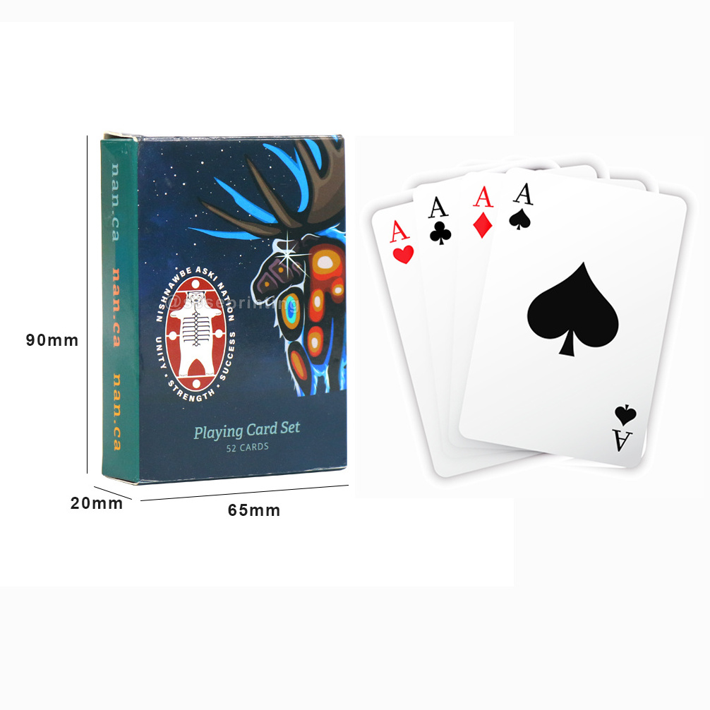 Custom jumbo large playing cards kem poker cards advertising wholesale