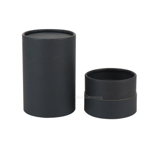 Luxury Custom Black Round Cylindrical Box Printing Paper Candle Box Cardboard Tube Packaging