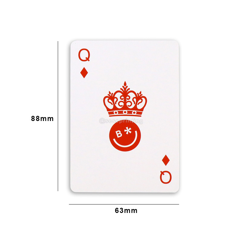 Professional Factory Custom Printing Bridge Poker Size Paper Plastic Playing Card Game Custom Poker Cards