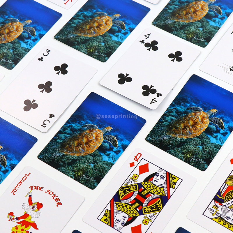 Promotional Logo Printed Card Game Custom Professional Poker Novelty Playing Cards