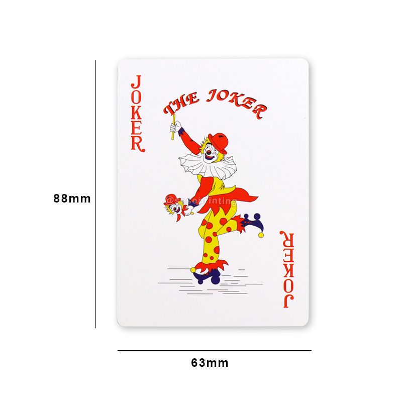 Promotional Logo Printed Card Game Custom Professional Poker Novelty Playing Cards