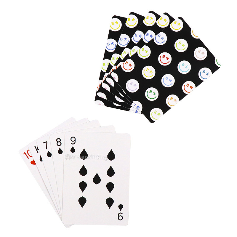 Professional Factory Custom Printing Bridge Poker Size Paper Plastic Playing Card Game Custom Poker Cards