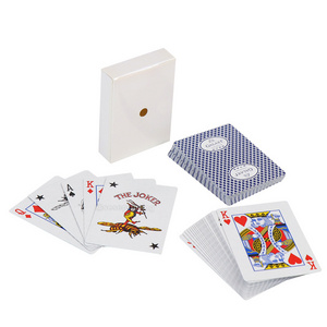 Custom Poker Cards Black and Red Printing Logo Normal Type Double Deck Paper Paper Playing Cards