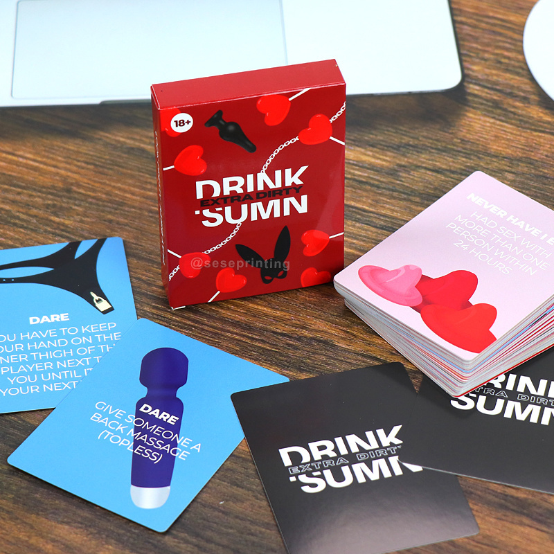 Playing Cards Printing Manufacturer Custom Drinking Cards Party Adult Couple Drunk Card Game