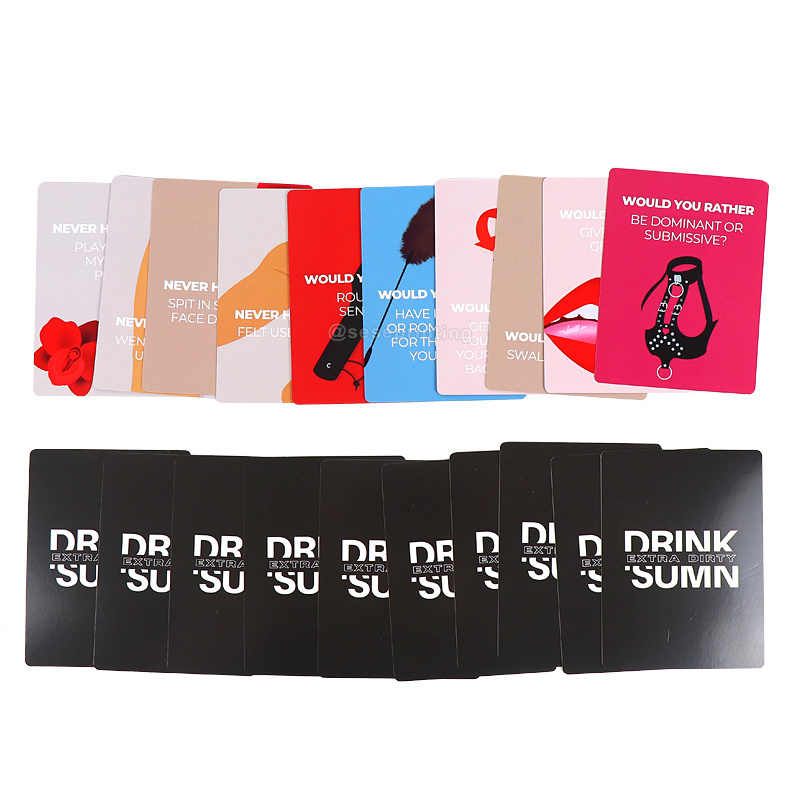 Playing Cards Printing Manufacturer Custom Drinking Cards Party Adult Couple Drunk Card Game