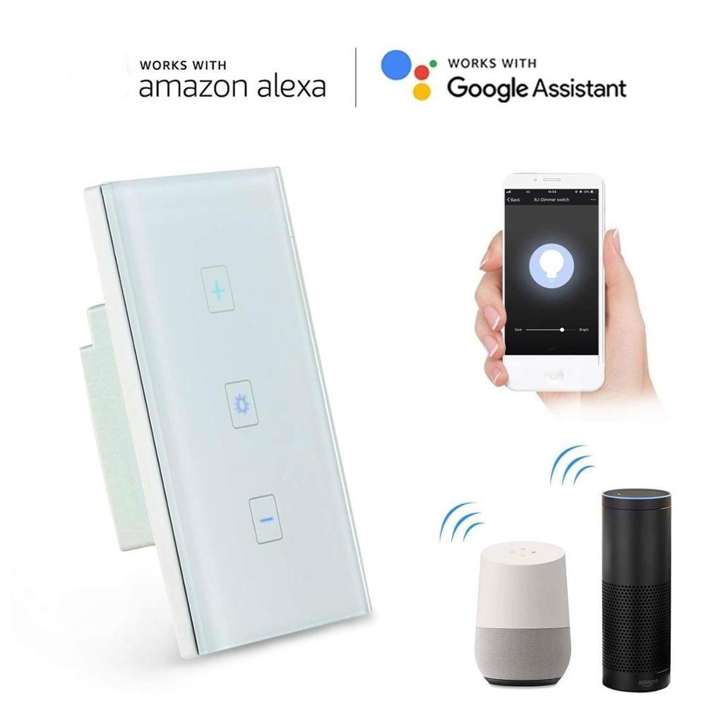 Oem Tuay Alexa Control Wholesale Home Automation Wall  Cover  Curtain Screen App Control Electric Smart  Wifi shutter switch