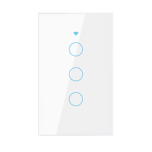 Smart wifi 3 gang 1 way wall switch smart home automation with tuya App touch switches