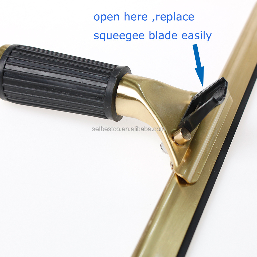 Brass Window squeegee  glass cleaning water wiper