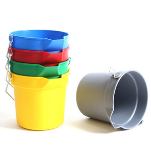 Heavy Duty Plastic Pail Cleaning Bucket 10QT 14QT pail