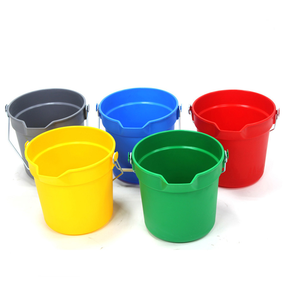 Heavy Duty Plastic Pail Cleaning Bucket 10QT 14QT pail