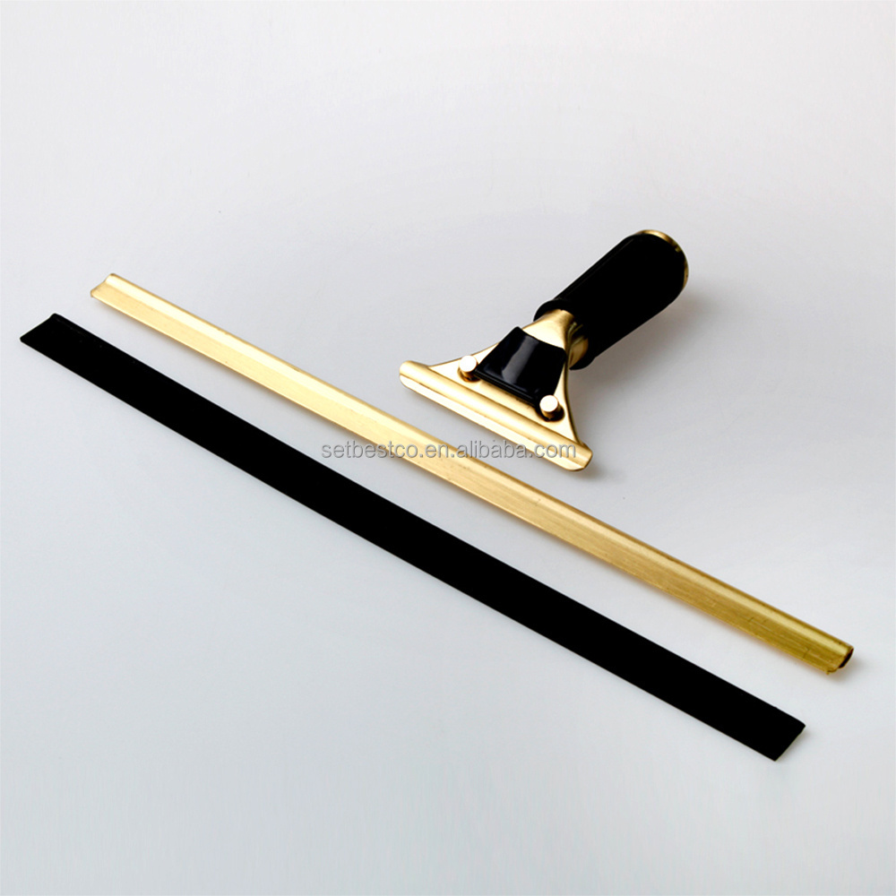 Brass Window squeegee  glass cleaning water wiper