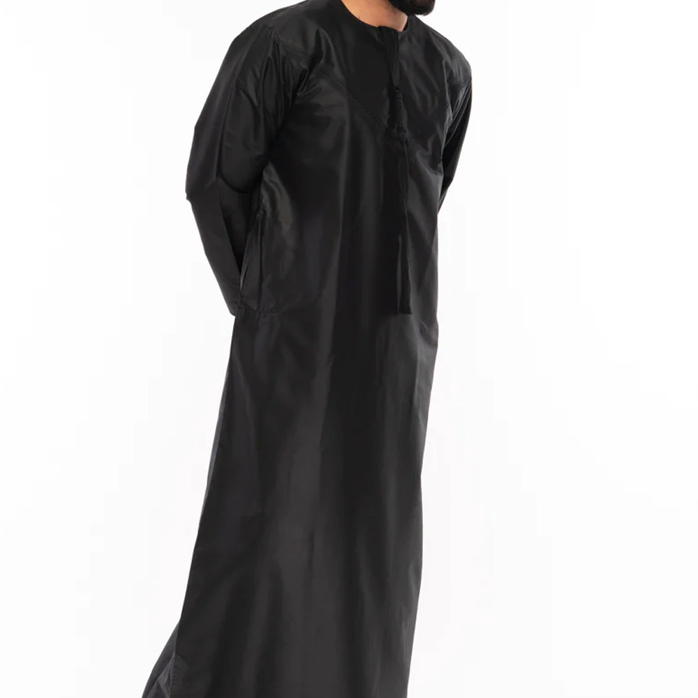 2022 Wholesale Jubbah Islamic Clothing Thobe for Muslim Men Saudi Arabic Muslim Abaya Dress Long Sleeve Abaya Dress