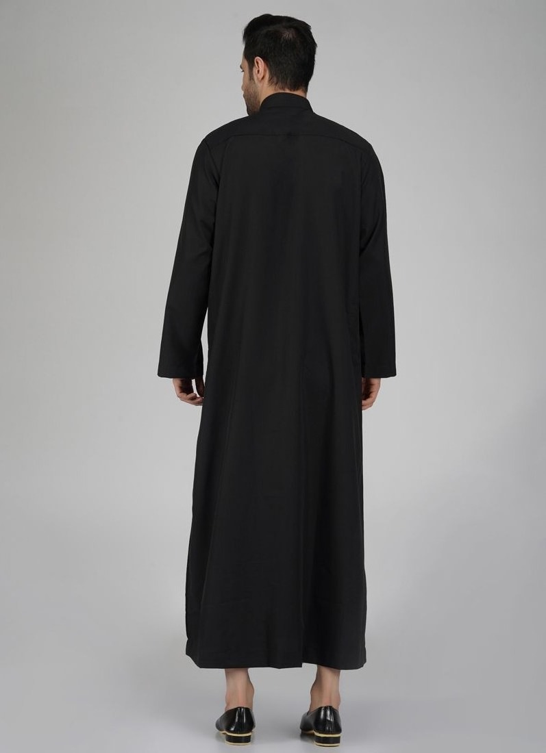 New Wholesale muslim men clothing Jubbah Islamic clothing Saudi Arabic Daffah thobe for Muslim men