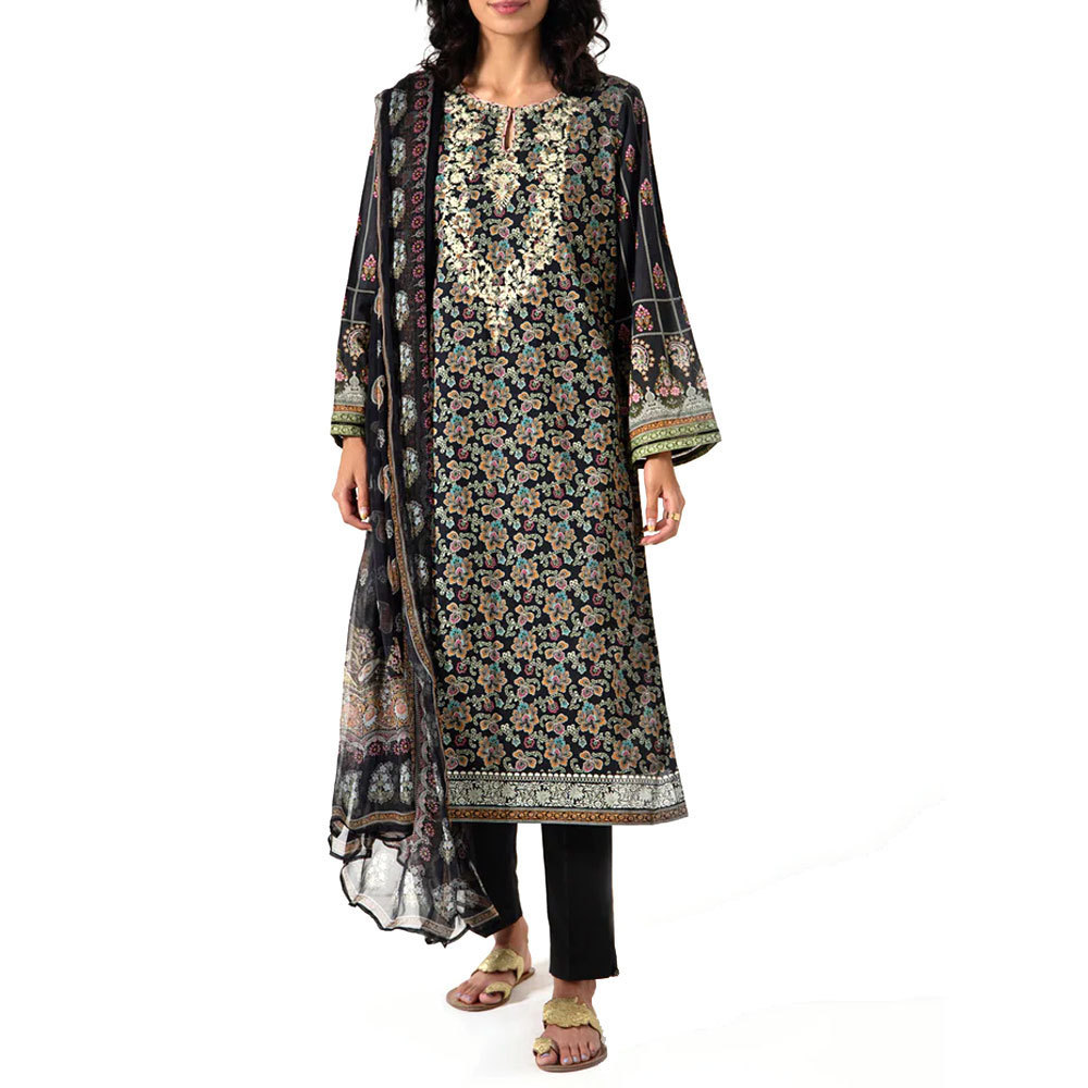 Pakistani Islamic Clothing Design  Muslim Casual Lawn Dress / Factory Direct Sale Casual Lawn Dress For Ladies