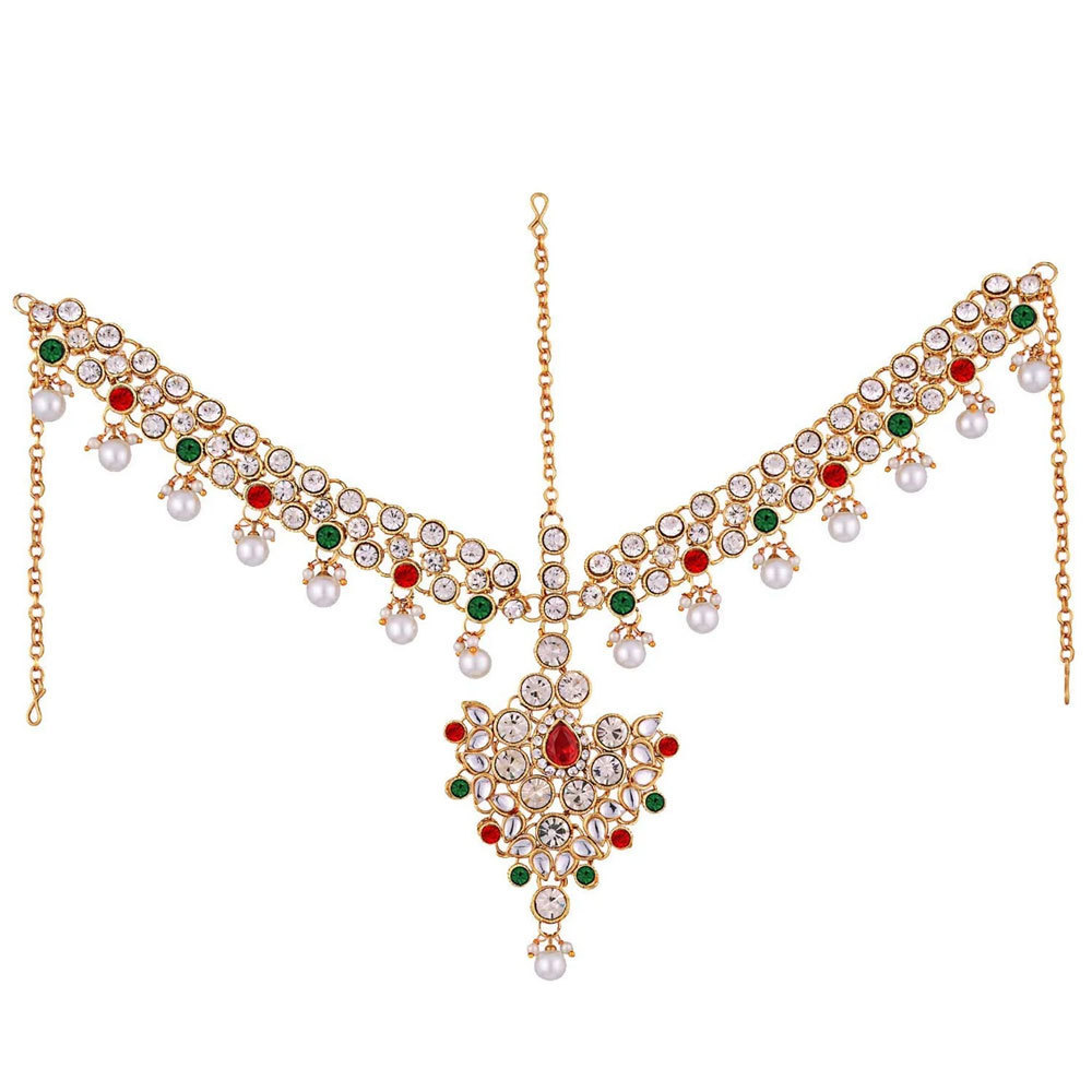 Wholesale Indian Wedding beautiful jewelry set for women new arrival Indian wedding diamond mix heavy bridal jewelry set