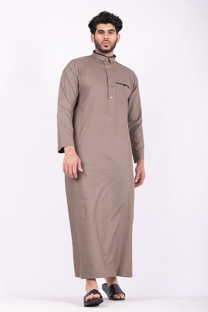 2023 New Hot Wholesale Cheap Muslim Daffah Men Thobe Abaya for adults men's | cheap price men jubbah thobe