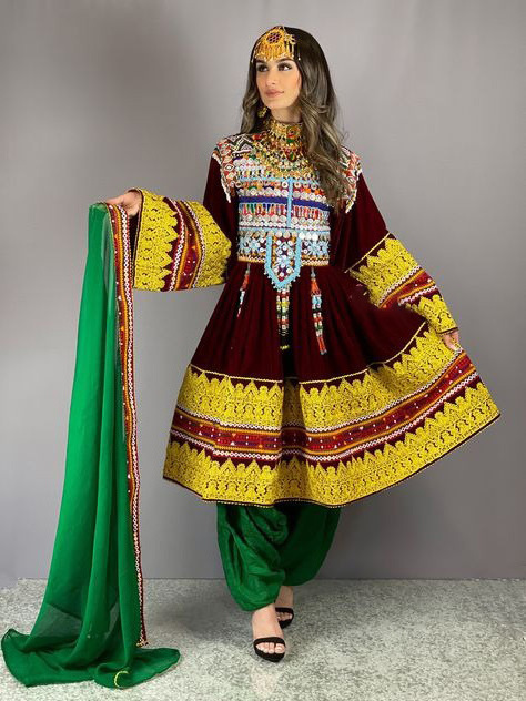 100% High quality women Original Afghan Kutchi Dress Best Price afghan traditional kutchi dresses