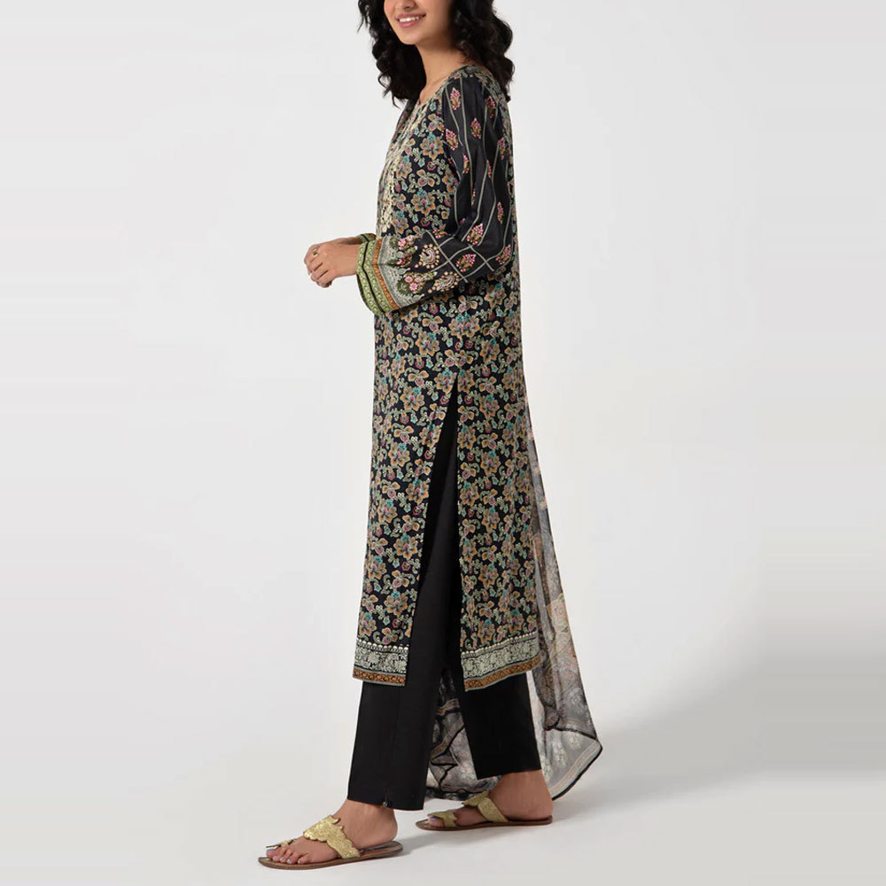 Pakistani Islamic Clothing Design  Muslim Casual Lawn Dress / Factory Direct Sale Casual Lawn Dress For Ladies