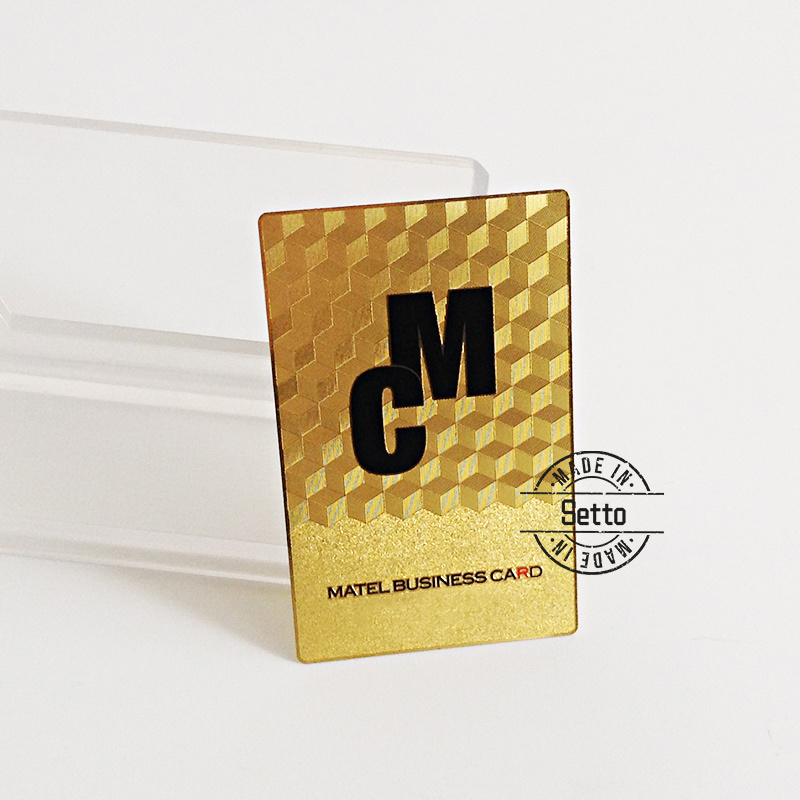 Promotional quality cheap metal stainless steel business cards