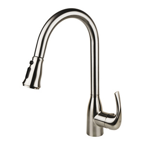 Dual Water Flow 2020 Most Popular Kitchen Pull Down Plating Chrome Polished Single and Double Bowl Sink Faucet