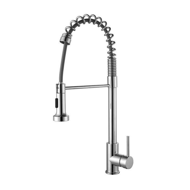 SEU K102E 01 01 1 High End Tall Reach Kitchen Sink Hand Wash Water Flow Faucet in Polished Mirror Chrome Plating