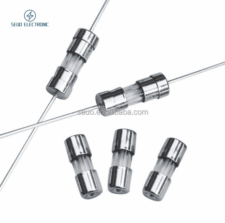 3.6 * 10 single glass fuse tube 125V quick break F0.5A/1A/2.5A/3A/5A/8A/10A