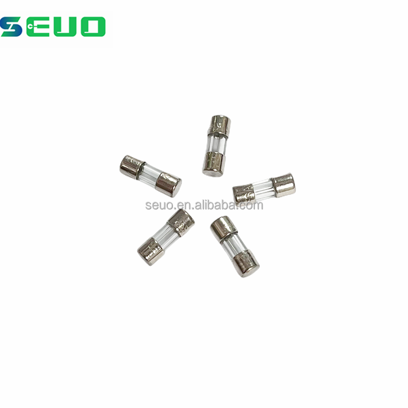 3.6 * 10 single glass fuse tube 125V quick break F0.5A/1A/2.5A/3A/5A/8A/10A